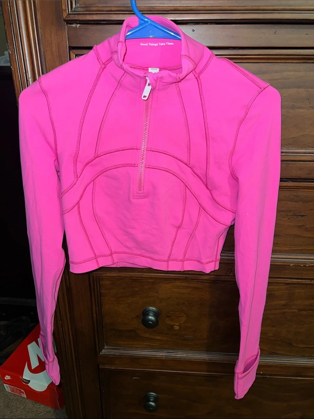 Define Cropped Half-Zip Jacket Luon